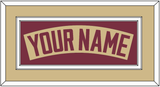 Florida State Baseball Nameplate - Alternate Gold - Double Mat 3