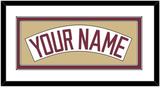 Florida State Baseball Nameplate - Home White (2016-2018) - Double Mat 2