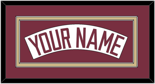 Florida State Baseball Nameplate - Home White (2016-2018) - Signature Tier 3