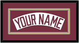 Florida State Baseball Nameplate - Home White (2016-2018) - Double Mat 3
