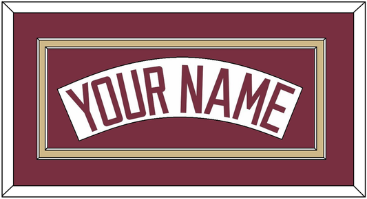 Florida State Baseball Nameplate - Home White (2016-2018) - Signature Tier 3