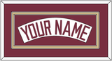 Florida State Baseball Nameplate - Home White (2016-2018) - Double Mat 3