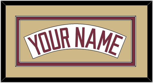 Florida State Baseball Nameplate - Home White (2016-2018) - Signature Tier 4