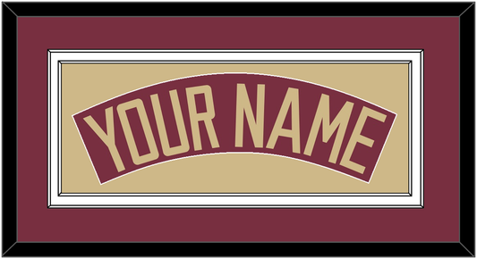 Florida State Baseball Nameplate - Alternate Garnet - Signature Tier 2