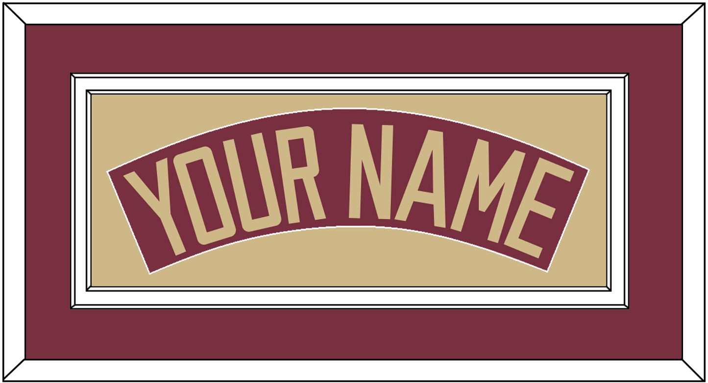 Florida State Baseball Nameplate - Alternate Garnet - Signature Tier 2
