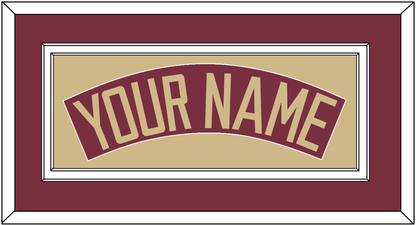 Florida State Baseball Nameplate - Alternate Garnet - Signature Tier 2