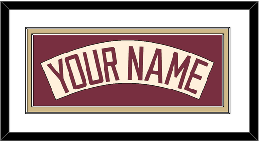 Florida State Baseball Nameplate - Alternate Gold (2016-2018) - Signature Tier 1