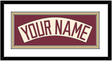 Florida State Baseball Nameplate - Alternate Gold (2016-2018) - Double Mat 1