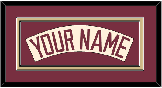 Florida State Baseball Nameplate - Alternate Gold (2016-2018) - Signature Tier 2