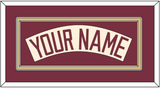 Florida State Baseball Nameplate - Alternate Gold (2016-2018) - Double Mat 2