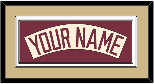 Florida State Baseball Nameplate - Alternate Gold (2016-2018) - Signature Tier 3