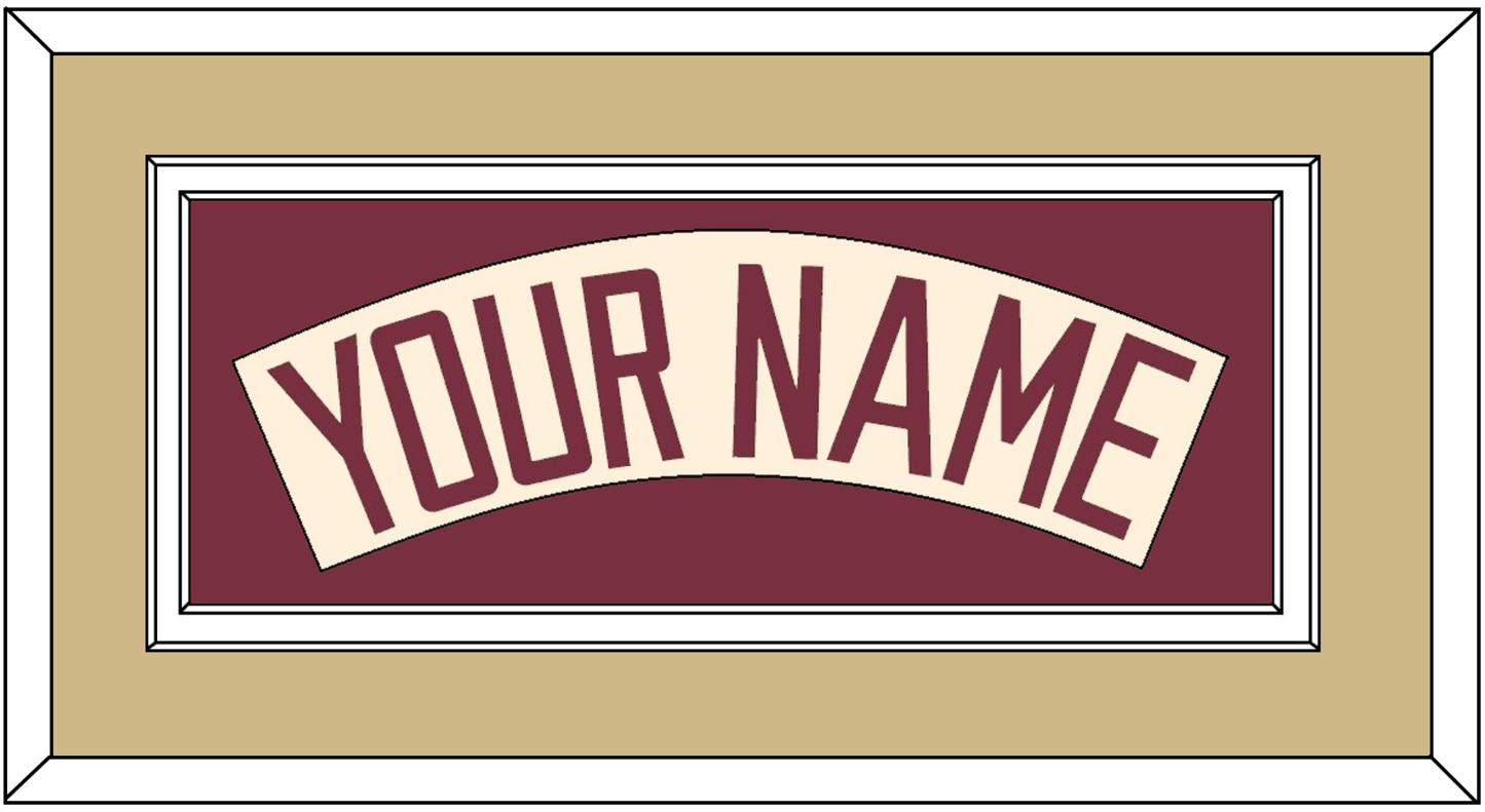 Florida State Baseball Nameplate - Alternate Gold (2016-2018) - Signature Tier 3