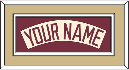 Florida State Baseball Nameplate - Alternate Gold (2016-2018) - Signature Tier 3