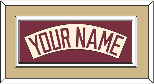 Florida State Baseball Nameplate - Alternate Gold (2016-2018) - Signature Tier 3