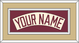 Florida State Baseball Nameplate - Alternate Gold (2016-2018) - Double Mat 3