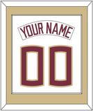 Florida State Baseball Nameplate & Number (Back) Combined - Home White (2016-2018) - Single Mat 2