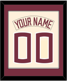 Florida State Baseball Nameplate & Number (Back) Combined - Alternate Gold (2016-2018) - Single Mat 2