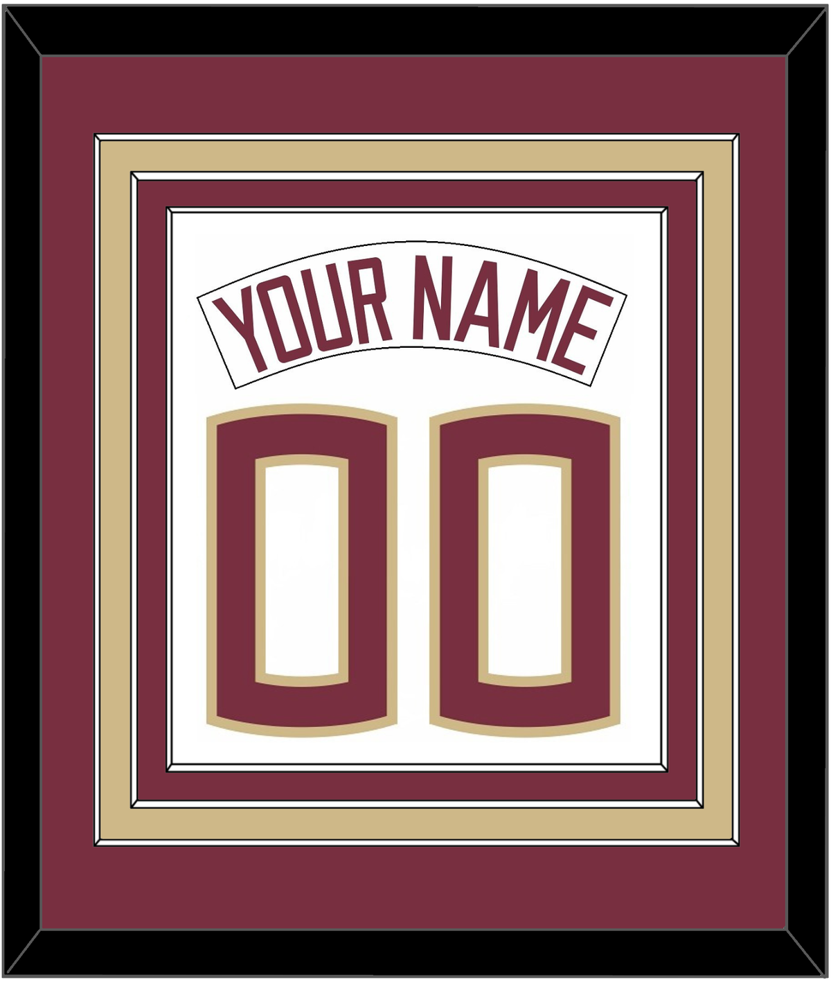 Florida State Name & Full-Size Number - Combined