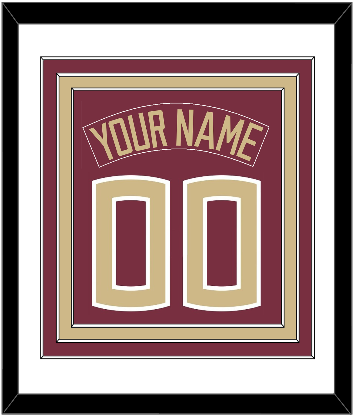Florida State Name & Full-Size Number - Combined