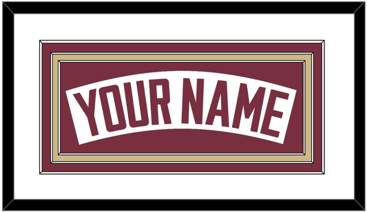 Florida State Baseball Nameplate - Home White - Premier Tier 1