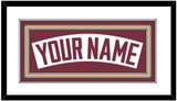 Florida State Baseball Nameplate - Home White - Triple Mat 1