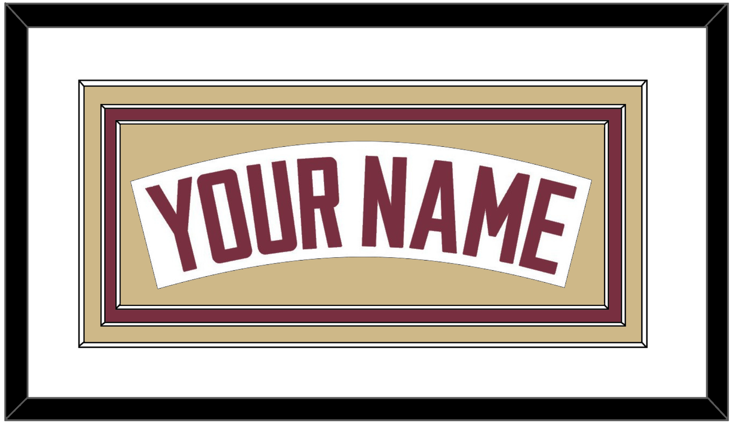 Florida State Baseball Nameplate - Home White - Premier Tier 2