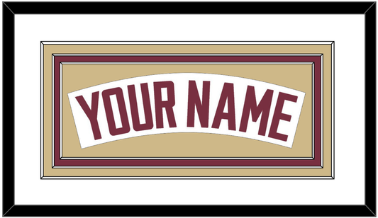 Florida State Baseball Nameplate - Home White - Premier Tier 2
