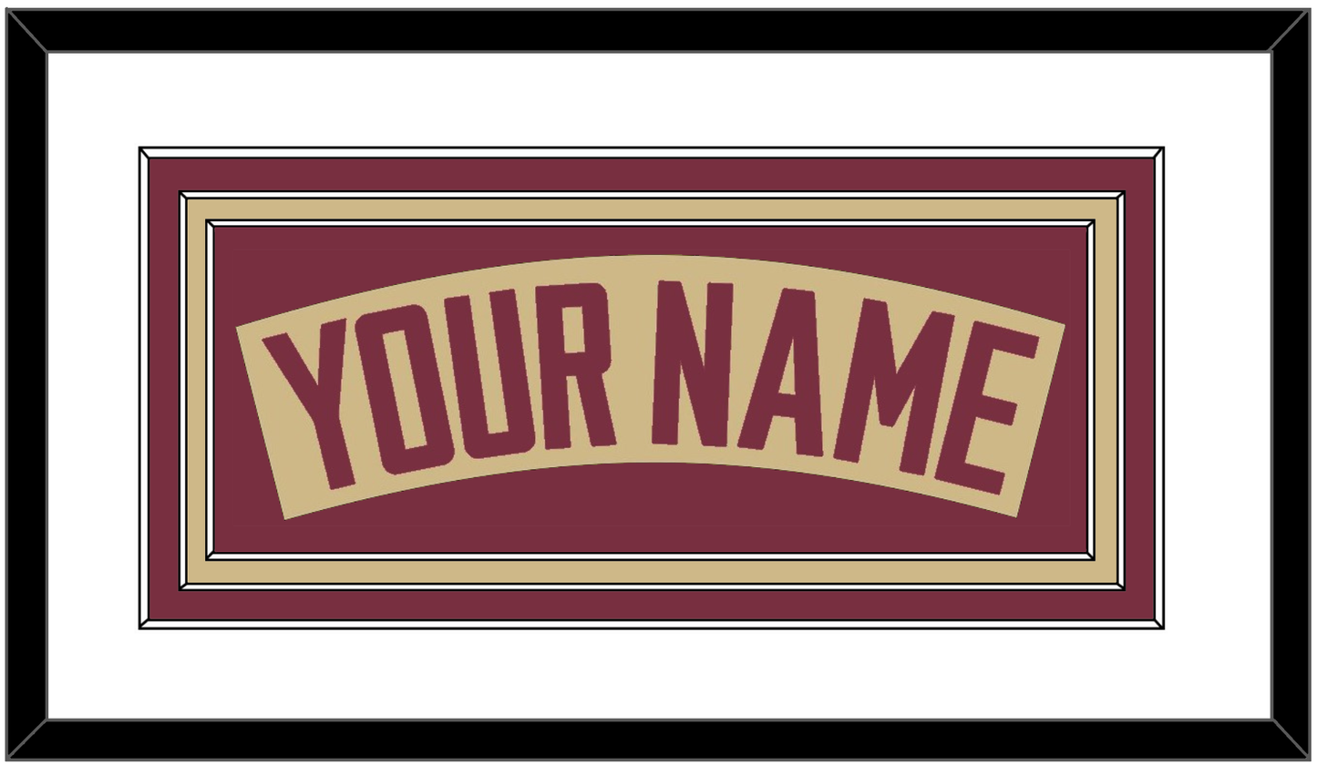 Florida State Baseball Nameplate - Alternate Gold - Premier Tier 1