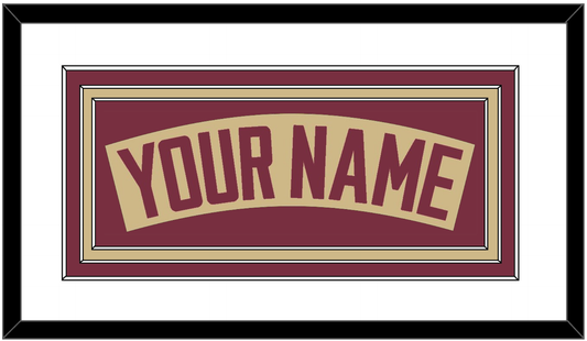 Florida State Baseball Nameplate - Alternate Gold - Premier Tier 1