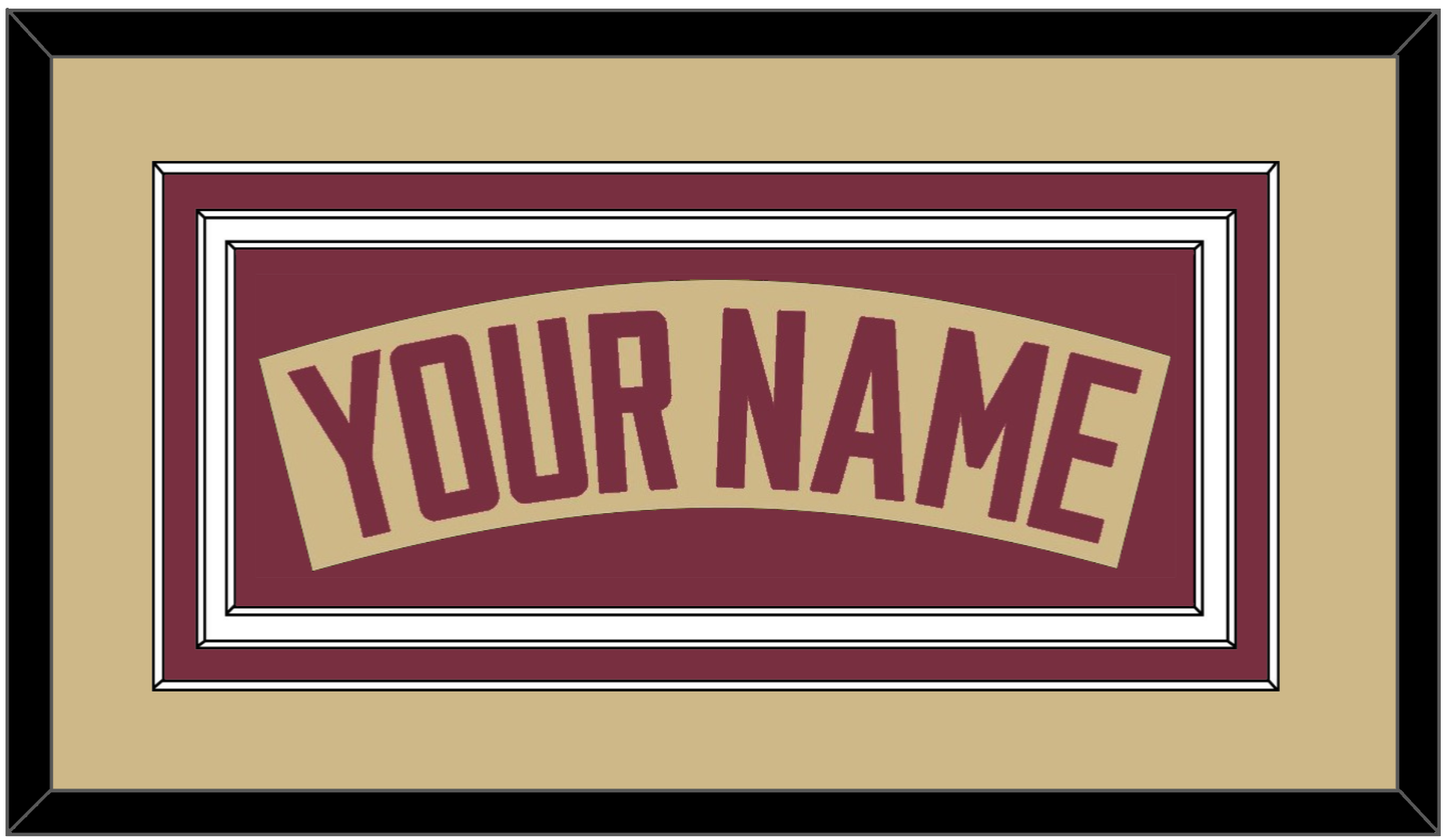 Florida State Baseball Nameplate - Alternate Gold - Premier Tier 2