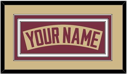 Florida State Baseball Nameplate - Alternate Gold - Premier Tier 2