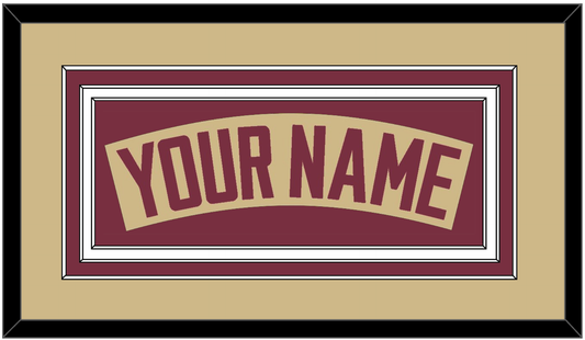 Florida State Baseball Nameplate - Alternate Gold - Premier Tier 2