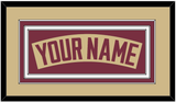 Florida State Baseball Nameplate - Alternate Gold - Triple Mat 2