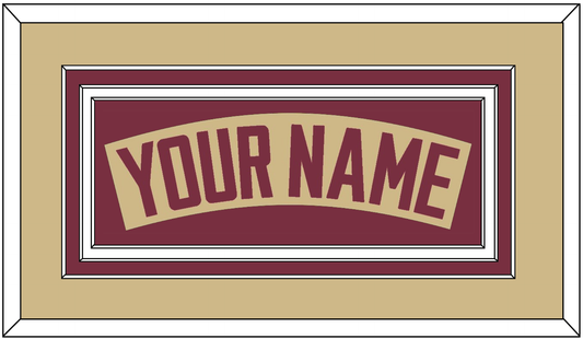 Florida State Baseball Nameplate - Alternate Gold - Premier Tier 2