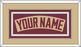 Florida State Baseball Nameplate - Alternate Gold - Triple Mat 2
