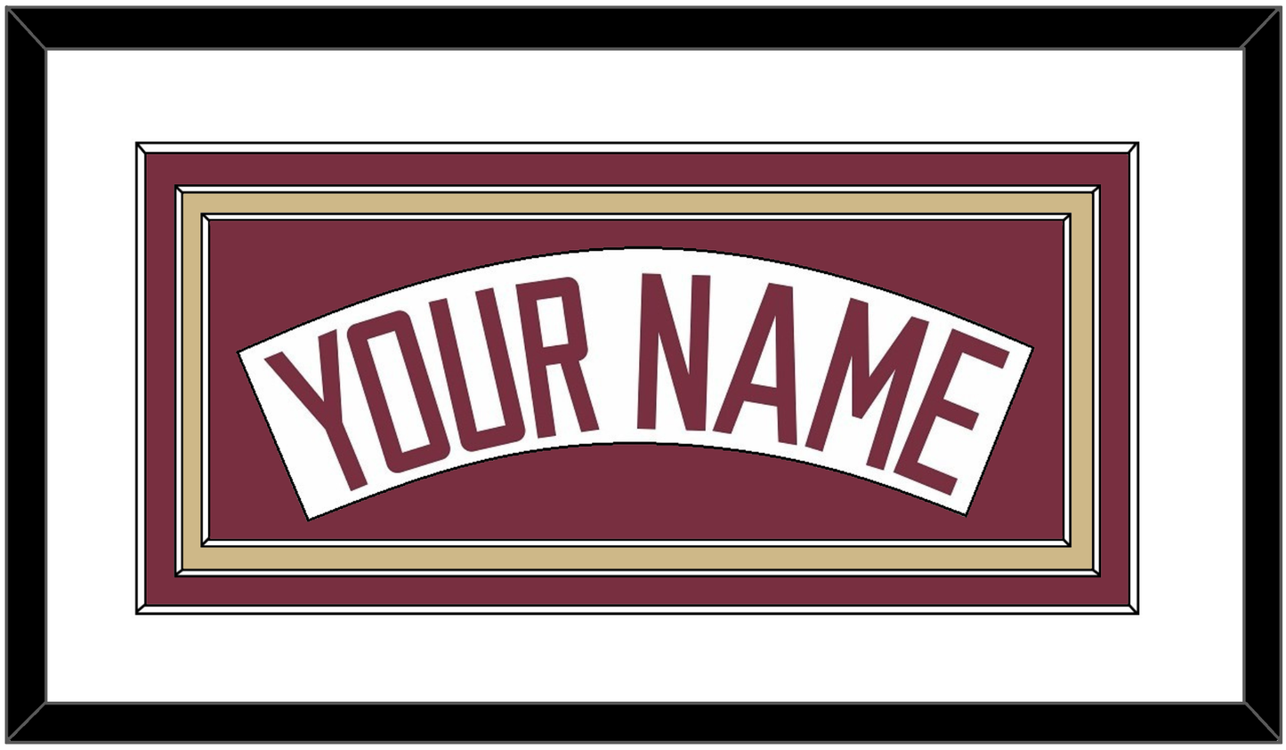 Florida State Baseball Nameplate - Home White (2016-2018) - Premier Tier 1