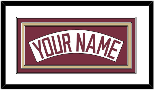 Florida State Baseball Nameplate - Home White (2016-2018) - Premier Tier 1