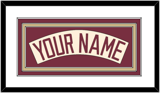 Florida State Baseball Nameplate - Alternate Gold (2016-2018) - Premier Tier 1