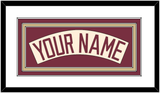 Florida State Baseball Nameplate - Alternate Gold (2016-2018) - Triple Mat 1