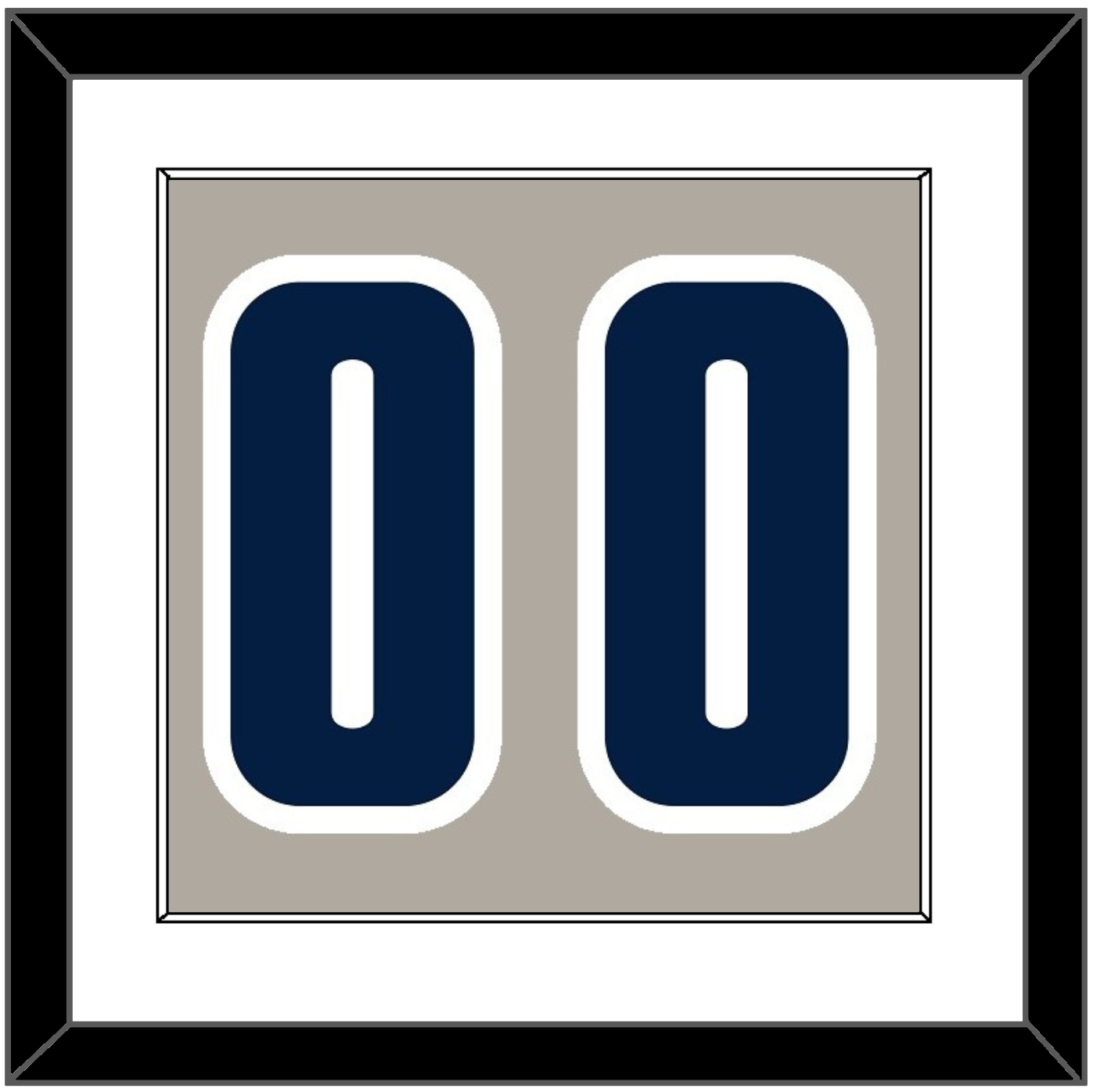 Georgetown Basketball Number - Home Gray (1994-1996) - Essential Tier 1