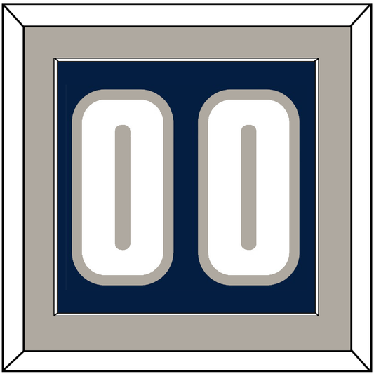 Georgetown Basketball Number - Road Blue (1994-1996) - Essential Tier 2