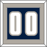 Georgetown Basketball Number - Road Blue (1994-1996) - Single Mat 2