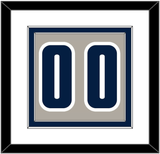 Georgetown Basketball Number - Home Gray (1994-1996) - Double Mat 1