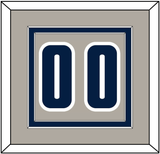 Georgetown Basketball Number - Home Gray (1994-1996) - Double Mat 2