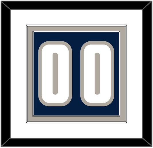Georgetown Basketball Number - Road Blue (1994-1996) - Signature Tier 1
