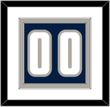 Georgetown Basketball Number - Road Blue (1994-1996) - Double Mat 1
