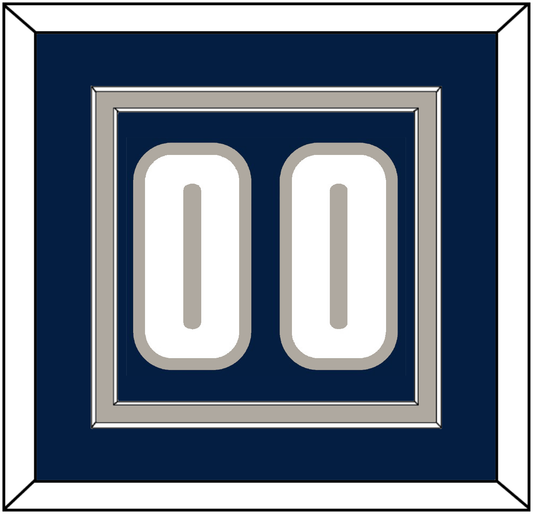 Georgetown Basketball Number - Road Blue (1994-1996) - Signature Tier 2