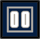 Georgetown Basketball Number - Road Blue (1994-1996) - Double Mat 2