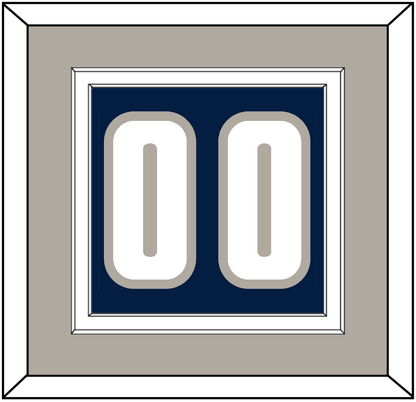 Georgetown Basketball Number - Road Blue (1994-1996) - Signature Tier 3