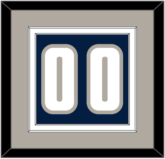Georgetown Basketball Number - Road Blue (1994-1996) - Signature Tier 3